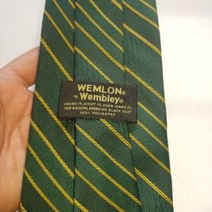 Wemlon necktie, Green and yellow (Green Bay Packers colors).
